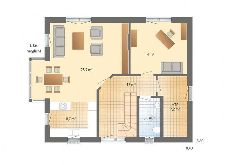 Einfamilienhaus zum Kauf provisionsfrei 460.200 € 5 Zimmer 139 m² 546 m² Grundstück Bad Wilhelmshöhe Kassel 34131