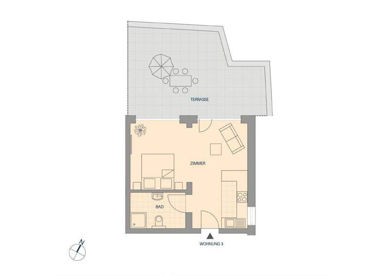 Studio zum Kauf 199.500 € 1 Zimmer 45,9 m² 1. Geschoss Neustädter Straße 39 Titisee Titisee-Neustadt 79822