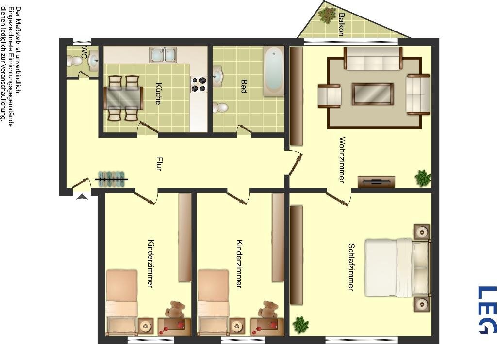 Wohnung zur Miete 489 € 3,5 Zimmer 57 m²<br/>Wohnfläche 2.<br/>Geschoss 16.01.2025<br/>Verfügbarkeit Von-Guericke-Straße 8 Nördliche Stadtmitte Ahlen 59227