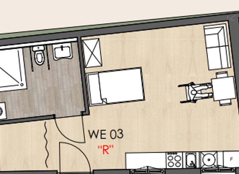 Wohnung zur Miete 490 € 1 Zimmer 44,5 m² frei ab sofort Osthofen 67574