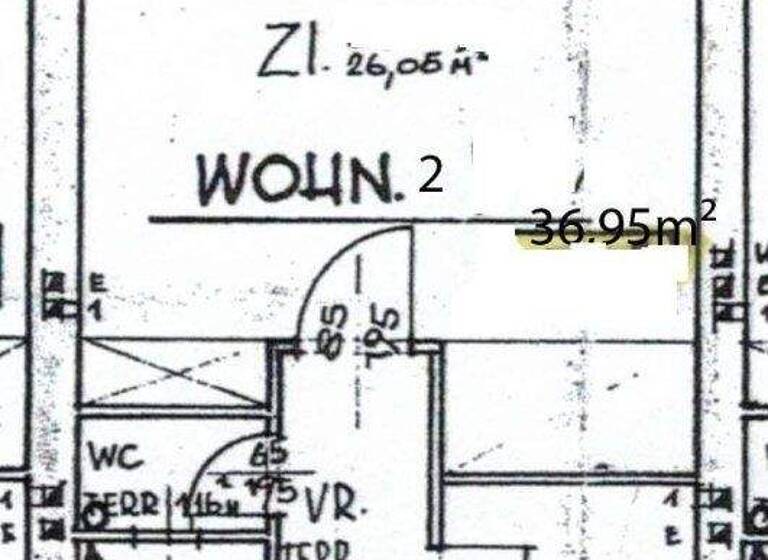 Studio zur Miete 520 € 1 Zimmer 37 m² EG Mödling 2340
