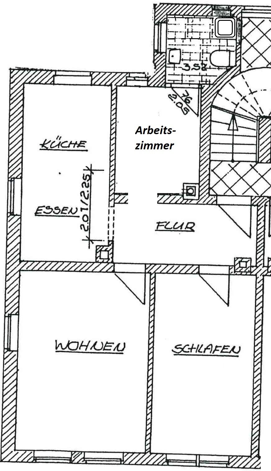 Wohnung zur Miete 320 € 2 Zimmer 56 m²<br/>Wohnfläche 1.<br/>Geschoss Rauhentalstraße 22 Meißen Meißen 01662