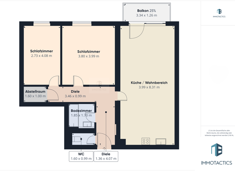 Wohnung zum Kauf 199.000 € 3 Zimmer 77 m² 2. Geschoss Bad Kreuznach 55545