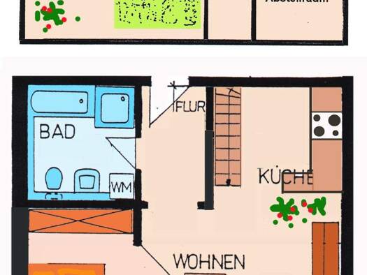 Wohnung zur Miete 349 € 2 Zimmer 60 m² 3. Geschoss Markt 16 Schmölln 04626