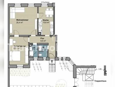 Wohnung zur Miete Tauschwohnung 864 € 2 Zimmer 72 m² Südweststadt - Mittlerer Teil Karlsruhe 76137