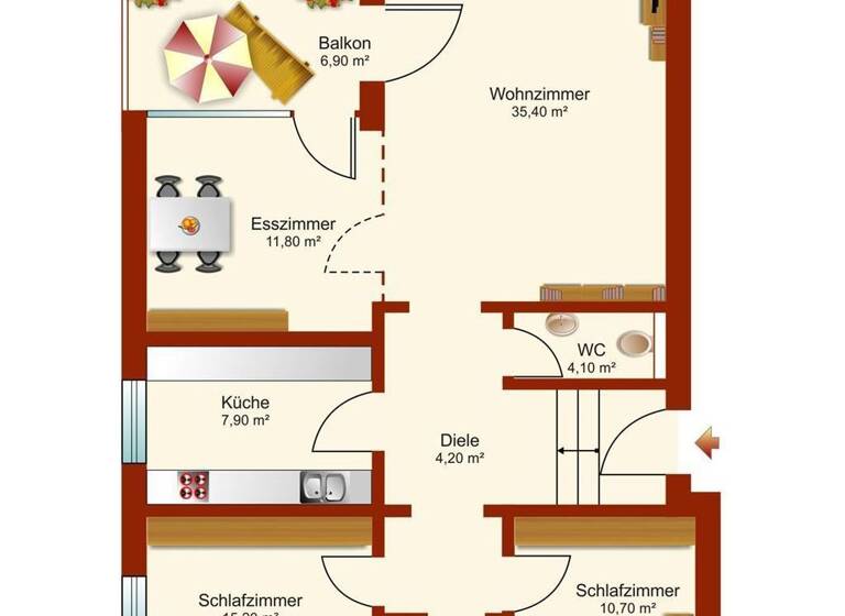 Wohnung zum Kauf als Kapitalanlage geeignet 729.000 € 4 Zimmer 100 m² Partenkirchen Garmisch-Partenkirchen 82467
