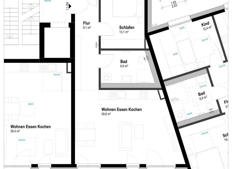 Wohnung zum Kauf provisionsfrei 381.000 € 2 Zimmer 63,5 m²<br/>Wohnfläche Ludwigsfeld Neu-Ulm 89231