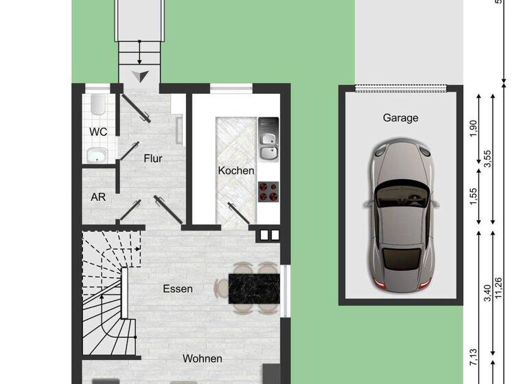 Reihenendhaus zum Kauf 339.000 € 5 Zimmer 130 m² 270 m² Grundstück Kitzingen kitzingen 97318