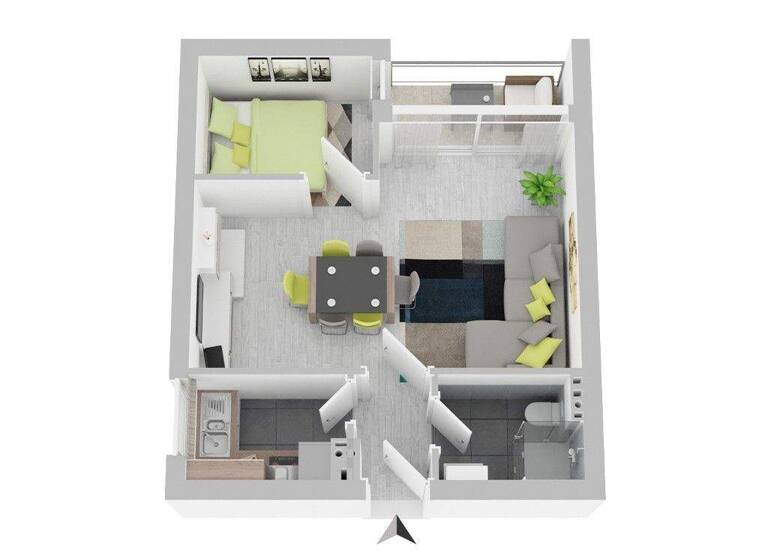 Wohnung zum Kauf 160.000 € 1,5 Zimmer 37 m² 1. Geschoss Ahrensburg 22926