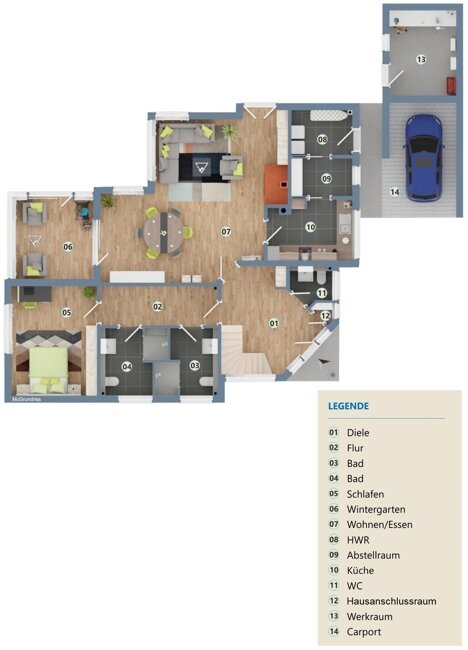 Einfamilienhaus zum Kauf 385.000 € 5 Zimmer 190 m²<br/>Wohnfläche 677 m²<br/>Grundstück Rastede II Rastede 26180