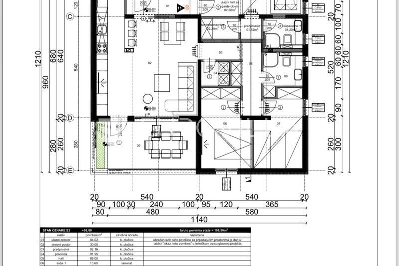 Wohnung zum Kauf 297.900 € 3 Zimmer 105 m²<br/>Wohnfläche 1.<br/>Geschoss Kastel Stari 21216