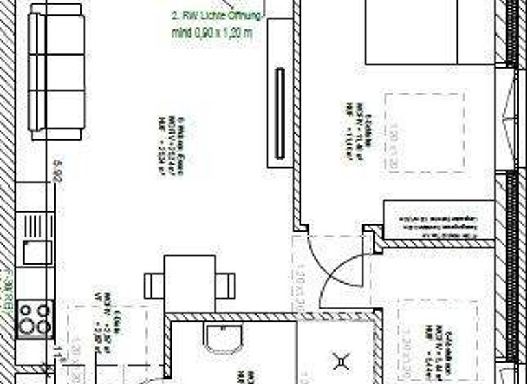 Wohnung zum Kauf provisionsfrei 194.000 € 2 Zimmer 54,4 m² 1. Geschoss Heidmühle Schortens 26419
