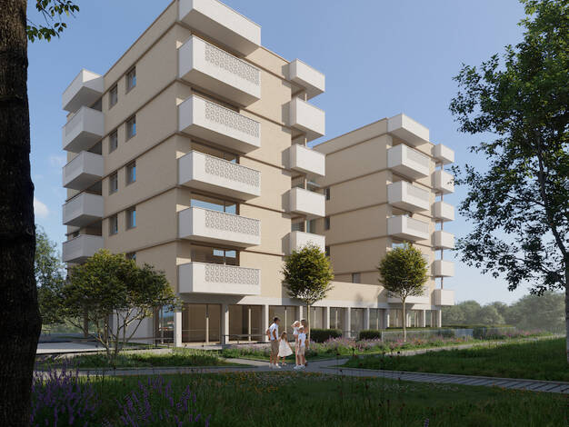 Wohnung zum Kauf - Erstbezug provisionsfrei 341.100 € 3 Zimmer 82,7 m² 2. Geschoss Harbacherstraße 49 St. Peter Klagenfurt(Stadt) 9020