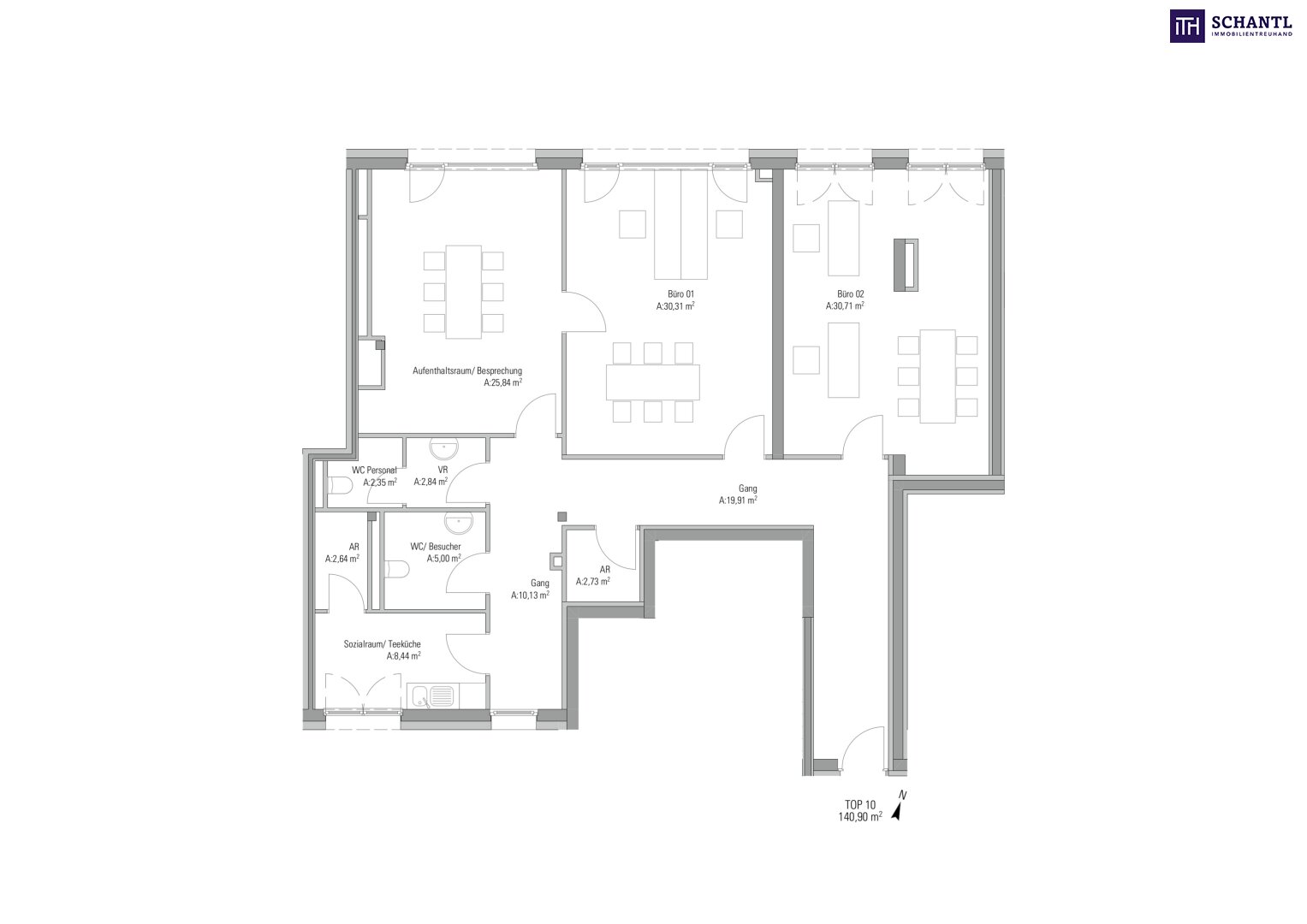 Büro-/Praxisfläche zum Kauf provisionsfrei 3.265 € 140,9 m²<br/>Bürofläche Mitterstraße Premstätten 8141