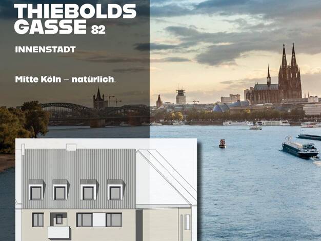 Wohnung zum Kauf provisionsfrei 329.000 € 1,5 Zimmer 47,8 m² Thieboldsgasse 82 Altstadt-Süd Innenstadt 50676