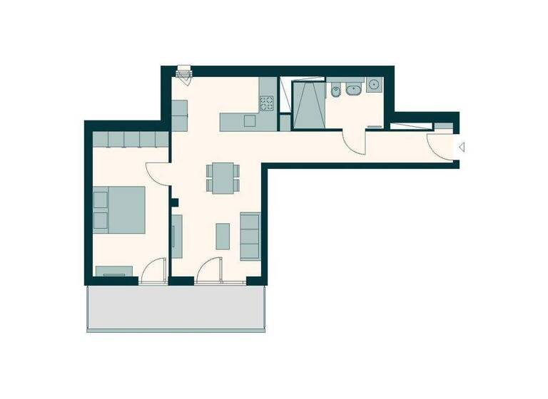 Wohnung zur Miete 1.349 € 2 Zimmer 65,8 m² 1. Geschoss Friedenauer Höhe 16 Friedenau Berlin 12159
