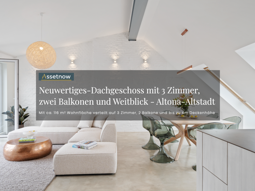 Wohnung zum Kauf - Erstbezug 1.150.000 € 3 Zimmer 116 m² 4. Geschoss Altona-Altstadt Hamburg 22767