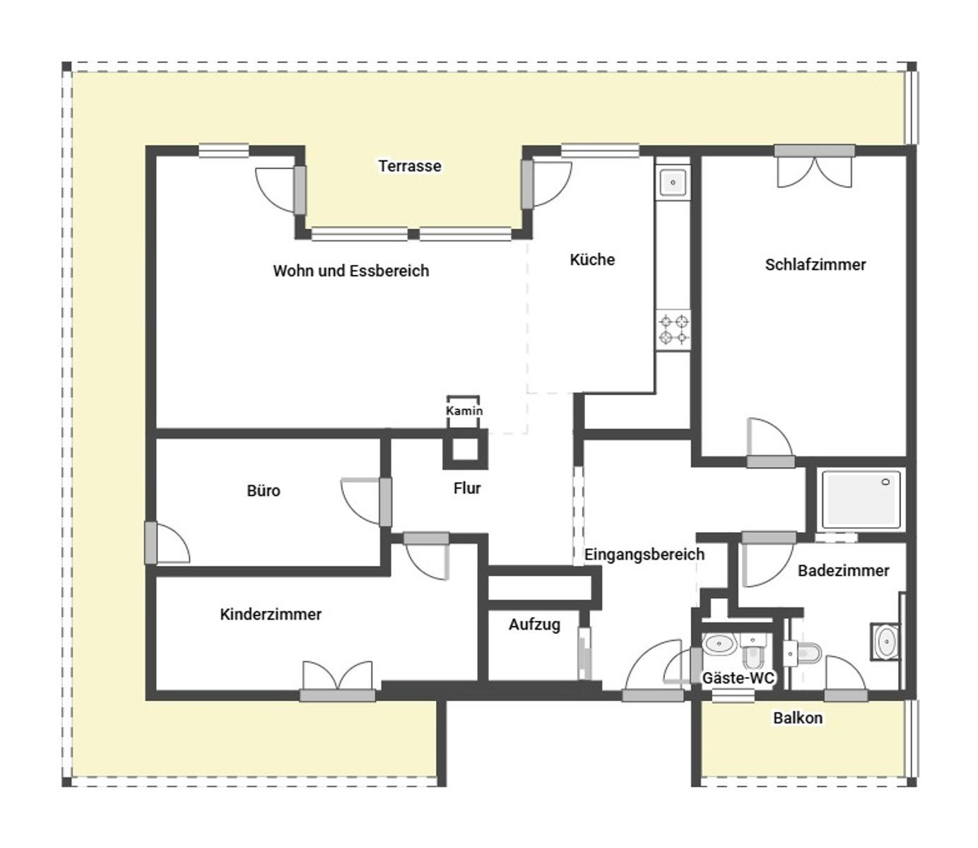 Immobilie zum Kauf als Kapitalanlage geeignet 639.000 € 4 Zimmer 110 m²<br/>Fläche Gottmadingen Gottmadingen 78244