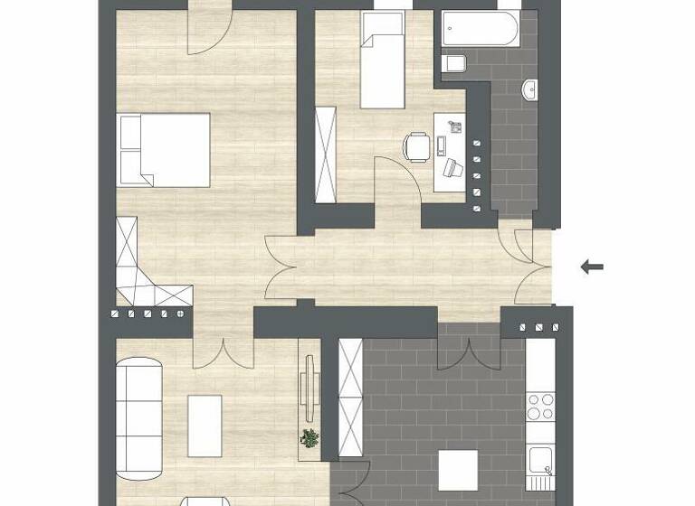 WG-Zimmer zum Kauf 4 Zimmer 98,5 m² 1. Geschoss Eggenberg Graz,04.Bez.:Lend 8020