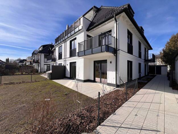 Terrassenwohnung zum Kauf - Neubau provisionsfrei 1.279.000 € 5 Zimmer 122 m² EG frei ab sofort Kranichweg 33 Trudering-Riem München 81827
