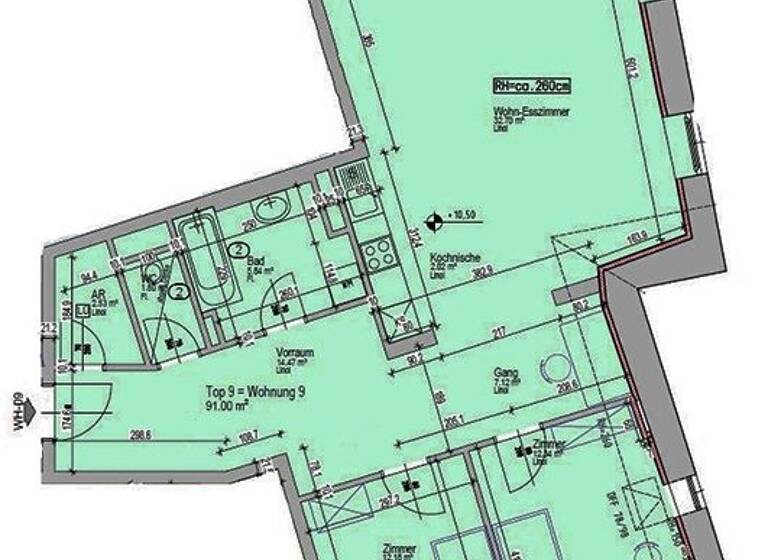 Wohnung zur Miete 838 € 91,2 m² Grätzl 5/15 Eggenburg 3730