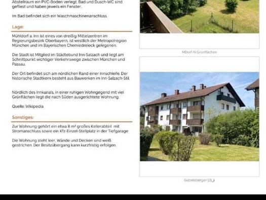 Wohnung zur Miete 950 € 3,5 Zimmer 88 m² Geschoss 1/3 frei ab 01.11.2026 Mühldorf Mühldorf a.Inn 84453