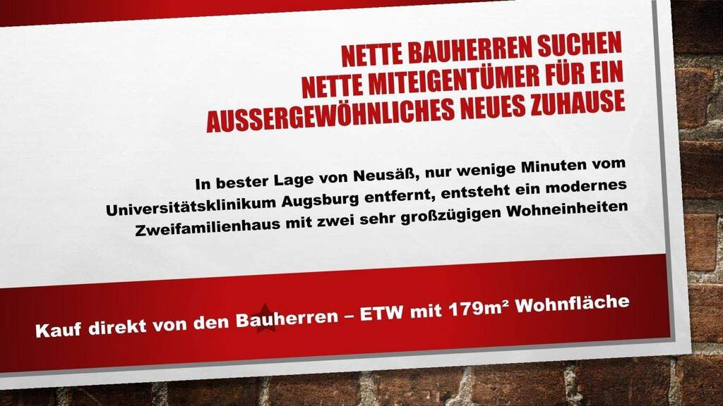 Maisonette zum Kauf provisionsfrei 1.190.000 € 7 Zimmer 179 m² Siegfriedstraße 12 Neusäß 86356