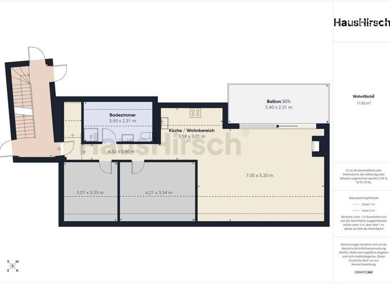 Penthouse zum Kauf - Erstbezug 459.000 € 3 Zimmer 72 m² 3. Geschoss Lechhausen Augsburg 86167