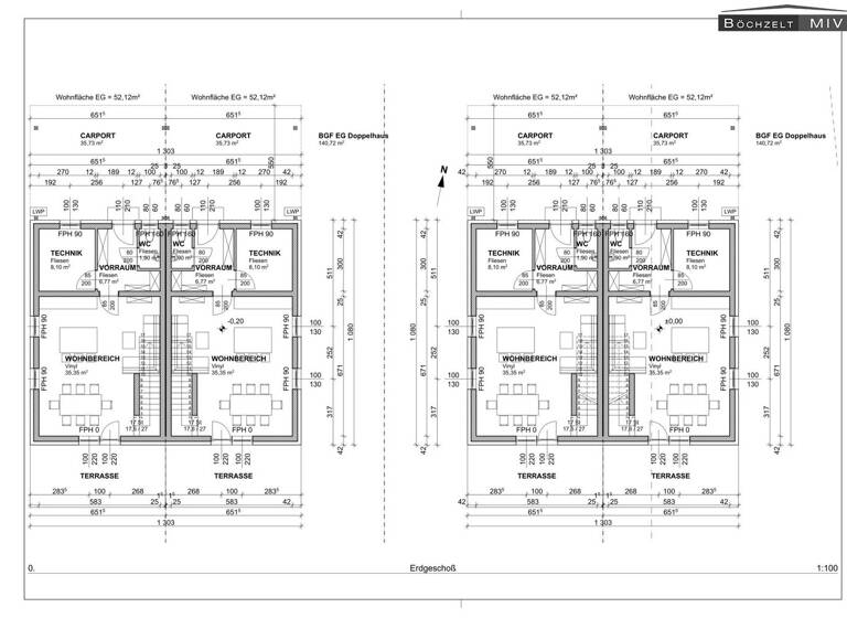 Doppelhaushälfte zum Kauf - Erstbezug 314.900 € 102,3 m² 290 m² Grundstück Großlobming 8734