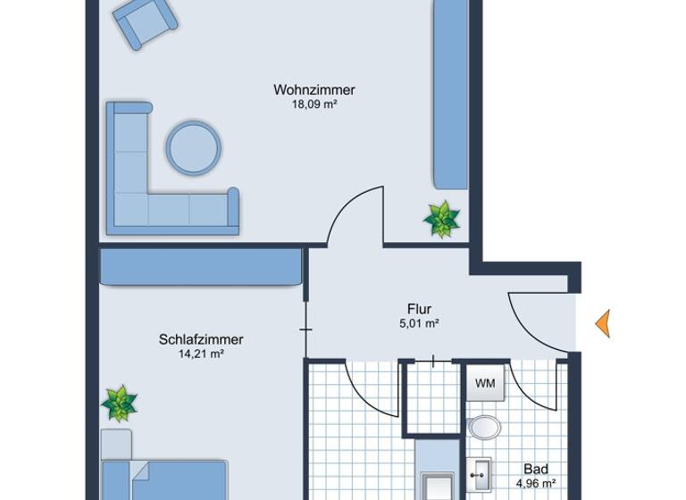 Wohnung zum Kauf 125.000 € 2 Zimmer 53 m²<br/>Wohnfläche 4.<br/>Geschoss Friedrichsfelde Berlin 10319