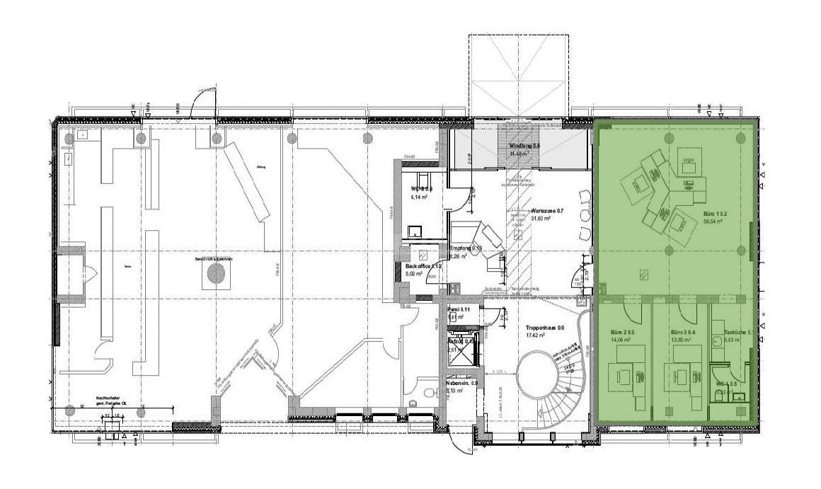 Bürofläche zur Miete provisionsfrei 407 m²<br/>Bürofläche ab 407 m²<br/>Teilbarkeit Mercatorstr. 131-133 Dellviertel Duisburg 47051