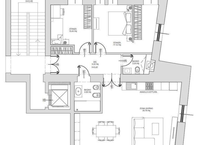 Wohnung zum Kauf 575.000 € 3,5 Zimmer 80,4 m² 2. Geschoss Trieste 34124