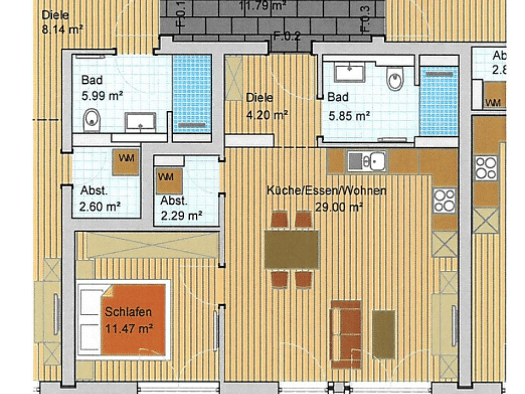 Wohnung zur Miete 760 € 2 Zimmer 58,3 m² EG frei ab 01.12.2026 Luise-Rinser-Straße 6 Wullenstetten Senden 89250