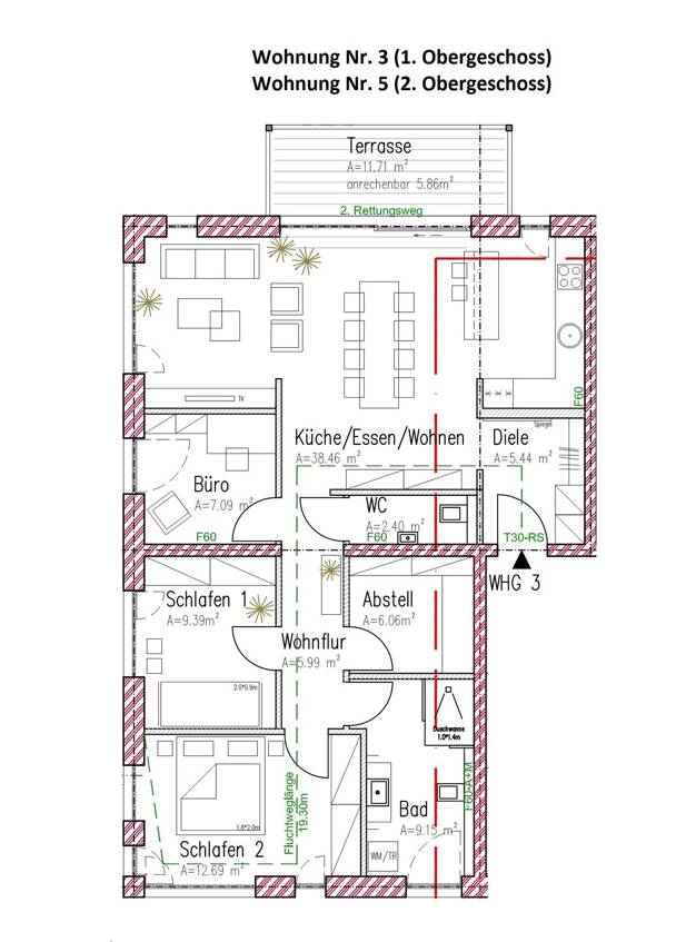 Wohnung zum Kauf - Erstbezug provisionsfrei 640.500 € 4 Zimmer 105 m² Maximin 6 Trier 54292