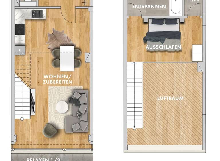 Maisonette zur Miete 1.120 € 2 Zimmer 71,4 m² EG frei ab sofort Schwägerichenstraße 14 Zentrum-Süd Leipzig 04107