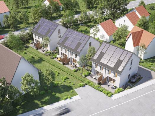 Doppelhaushälfte zum Kauf - Erstbezug provisionsfrei 699.000 € 5 Zimmer 141 m² 172 m² Grundstück Aldinger Straße 7 Hegnach Waiblingen 71334