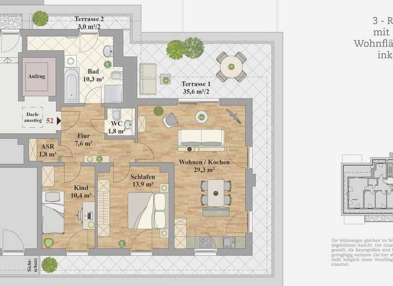 Wohnung zum Kauf 676.100 € 3 Zimmer 94,4 m² 3. Geschoss Leubnitz-Neuostra Dresden 01219