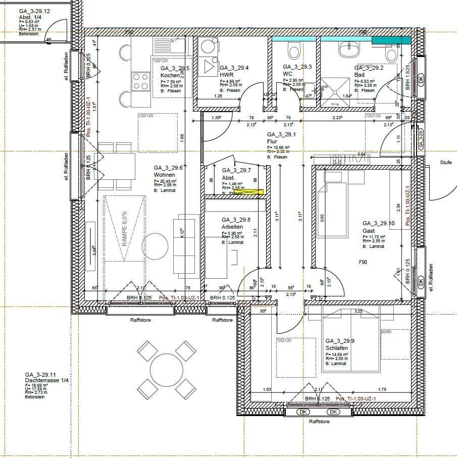 Wohnung zur Miete 1.710 € 4 Zimmer 129,8 m²<br/>Wohnfläche 3.<br/>Geschoss Meerkamp Oldenburg 26133