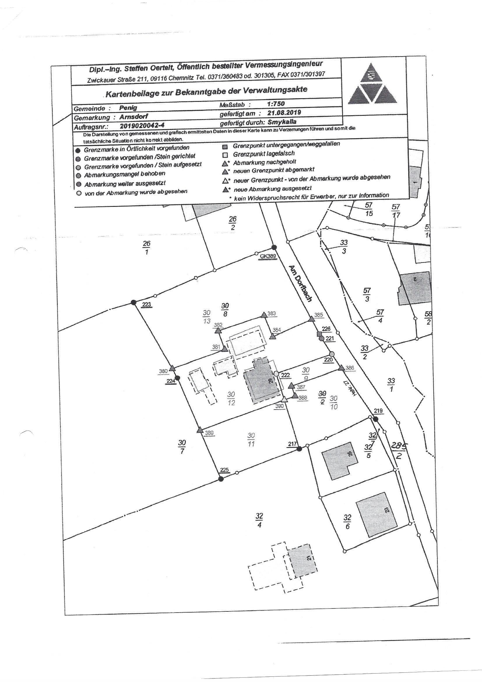 Grundstück zum Kauf provisionsfrei 65.000 € 1.424 m²<br/>Grundstück Am Dorfbach 29a Arnsdorf Penig 09322