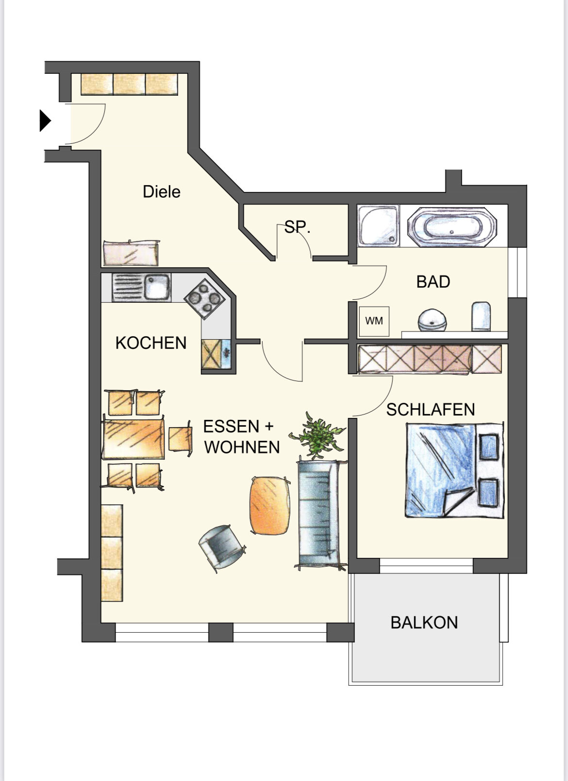 Wohnung zum Kauf als Kapitalanlage geeignet 189.000 € 2 Zimmer 70 m²<br/>Wohnfläche Innenstadt Crailsheim 74564