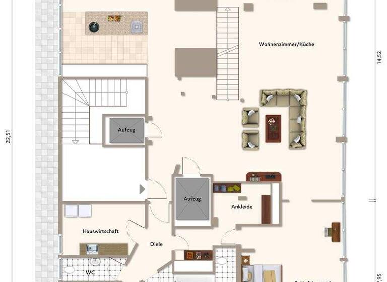 Penthouse zur Miete 3.760 € 6 Zimmer 430 m² Weststadt Ulm 89077