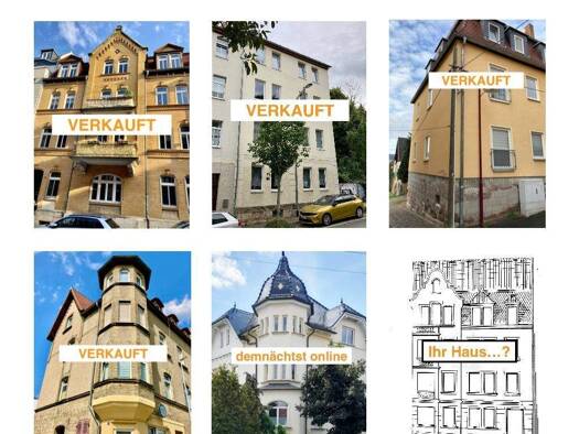 Mehrfamilienhaus zum Kauf als Kapitalanlage geeignet 585.000 € 13 Zimmer 390,9 m² 700 m² Grundstück Zentrum Jena 07743
