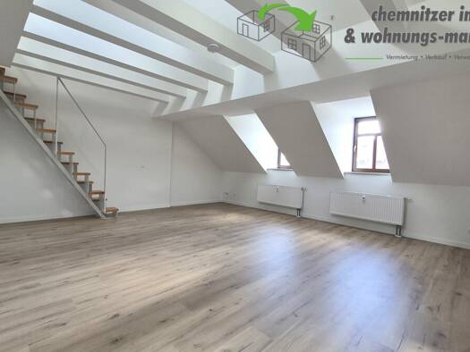 Maisonette zur Miete 425 € 2,5 Zimmer 70,8 m² 4. Geschoss Barbarossastraße 54 Kaßberg Chemnitz / Kaßberg 09112