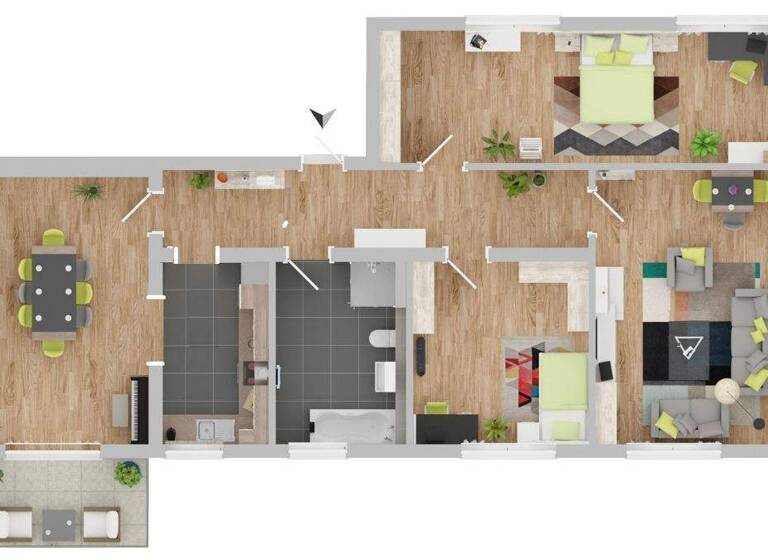 Wohnung zum Kauf 341.000 € 4 Zimmer 110 m² 1. Geschoss Friedrichstal Stutensee / Friedrichstal 76297