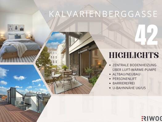 Wohnung zum Kauf - Erstbezug 580.000 € 2 Zimmer 55,6 m² 4. Geschoss Kalvarienberggasse 42 Hernals 1170
