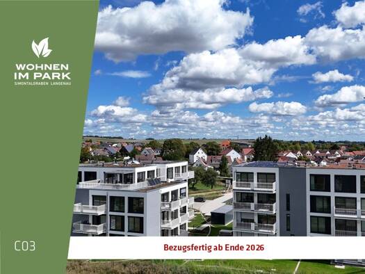 Wohnung zum Kauf - Neubau provisionsfrei 318.900 € 2 Zimmer 61,3 m² EG Am Simontalgraben 23 Langenau Langenau 89129