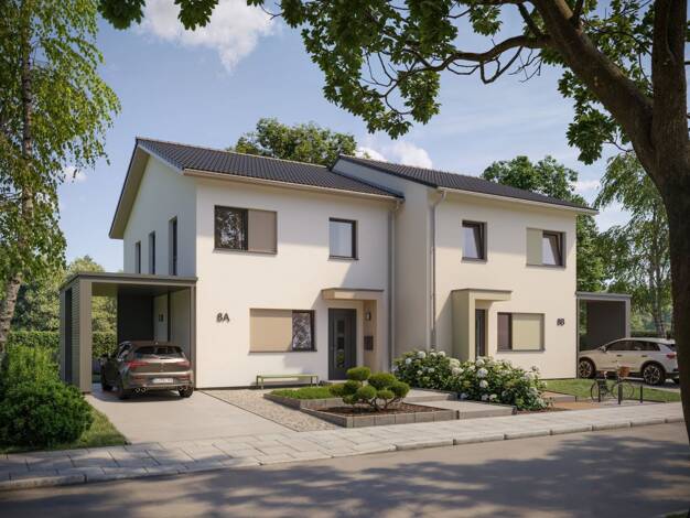 Doppelhaushälfte zum Kauf 456.200 € 5 Zimmer 125 m² 332 m² Grundstück Heuchelhof Würzburg 97084