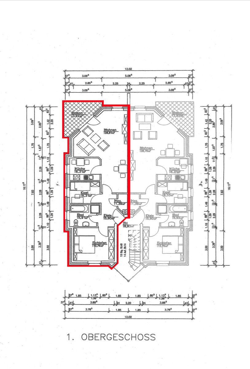 Wohnung zum Kauf 170.000 € 3 Zimmer 71,1 m²<br/>Wohnfläche 1.<br/>Geschoss Wahlbezirk 108 Nordhorn 48527