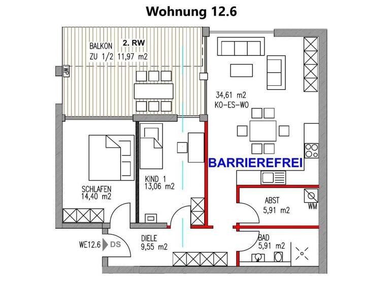 Wohnung zum Kauf provisionsfrei 438.200 € 3 Zimmer 95,4 m² Schweich 54338