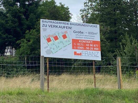 Gewerbegrundstück zum Kauf provisionsfrei 82.300 € 823 m² Grundstück Baugenehmigung vorhanden frei ab sofort Kraftsdorf Kraftsdorf 07586